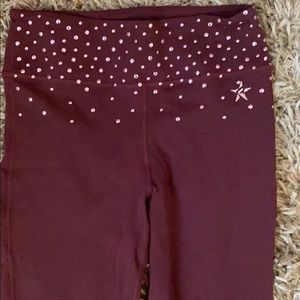 Rebel Athletic leggings with gold stud details AS